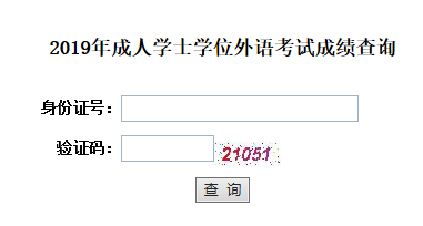 2019年湖北成人高考學位英語成績查詢通道