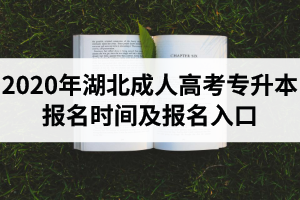 2020年湖北成人高考專升本報(bào)名時(shí)間及報(bào)名入口是怎樣的？
