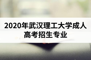 2020年武漢理工大學成人高考招生專業(yè)
