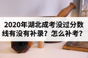 2020年湖北成考沒(méi)過(guò)分?jǐn)?shù)線有沒(méi)有補(bǔ)錄？怎么補(bǔ)考？