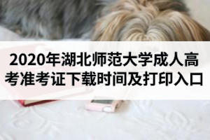 2020年湖北師范大學(xué)成人高考準(zhǔn)考證打印時(shí)間及打印入口