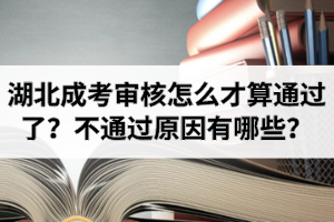 湖北成考審核怎么才算通過了？不通過原因有哪些？