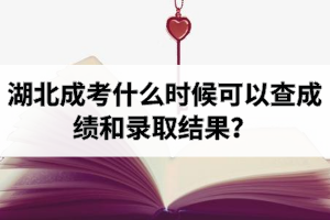 湖北成考什么時(shí)候可以查成績和錄取結(jié)果？
