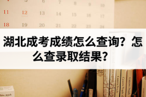 湖北成考成績怎么查詢？怎么查錄取結(jié)果？
