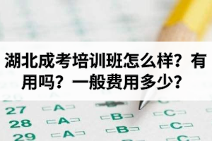 湖北成考培訓(xùn)班怎么樣？有用嗎？一般費(fèi)用多少？有必要報(bào)培訓(xùn)班嗎？