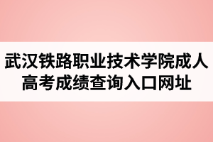 2020年武漢鐵路職業(yè)技術(shù)學院成人高考成績查詢?nèi)肟诰W(wǎng)址