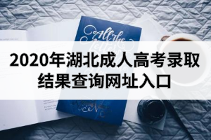 2020年湖北成人高考錄取結(jié)果查詢網(wǎng)址入口