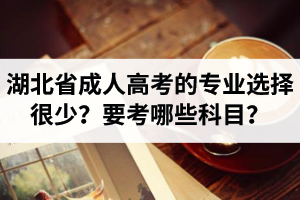 湖北省成人高考的專業(yè)選擇很少？怎么知道要考哪些科目？
