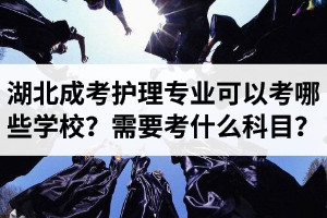 湖北成人高考護理專業(yè)可以考哪些學(xué)校？需要考什么科目？