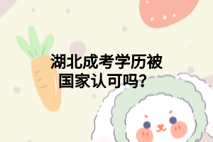 湖北成考學歷被國家認可嗎？