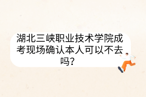 湖北三峽職業(yè)技術(shù)學(xué)院成考現(xiàn)場確認(rèn)本人可以不去嗎？