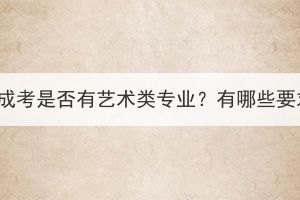 湖北成考是否有藝術(shù)類專業(yè)？有哪些要求？