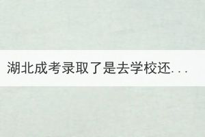 湖北成考錄取了是去學(xué)校還是去函授站？