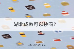 湖北成教可以抄嗎？