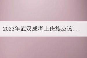 2023年武漢成考上班族應(yīng)該選擇哪種學(xué)習(xí)形式？