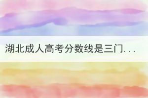湖北成人高考分數(shù)線是三門加起來的分數(shù)嗎？