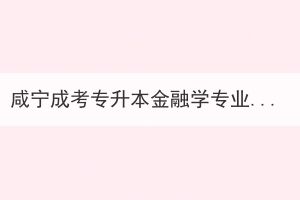 咸寧成考專升本金融學(xué)專業(yè)考哪些證書有用？
