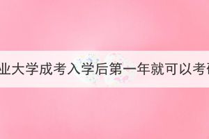 華中農(nóng)業(yè)大學(xué)成考入學(xué)后第一年就可以考研嗎？