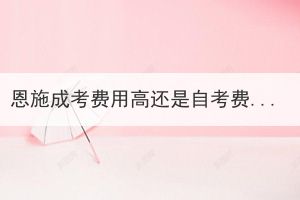 恩施成考費(fèi)用高還是自考費(fèi)用高？