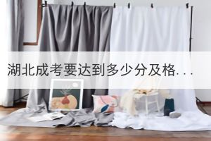 湖北成考要達(dá)到多少分及格？