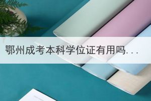 鄂州成考本科學(xué)位證有用嗎？需要怎么申請(qǐng)？